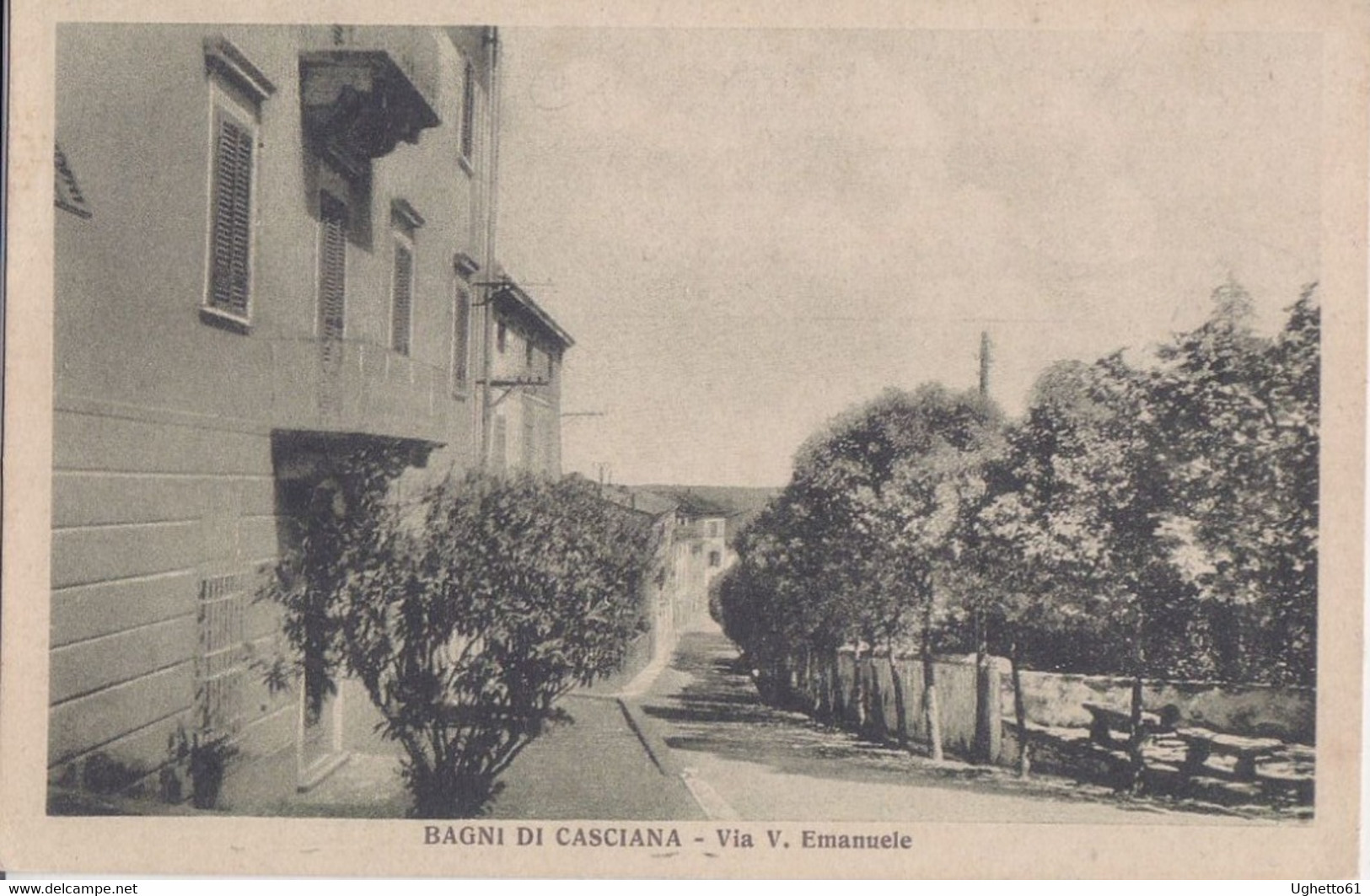 Bagni Di Casciana - Via V. Emanuele - Pisa Viaggiata 1927 - Pisa