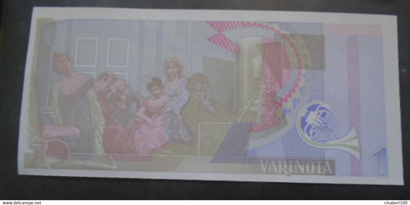 TEST NOTE , De La Rue Giori Varinota , PROGRESSIVE PROOF Step 3 , UNC Note With Beethoven - [ 7] Errors & Varieties