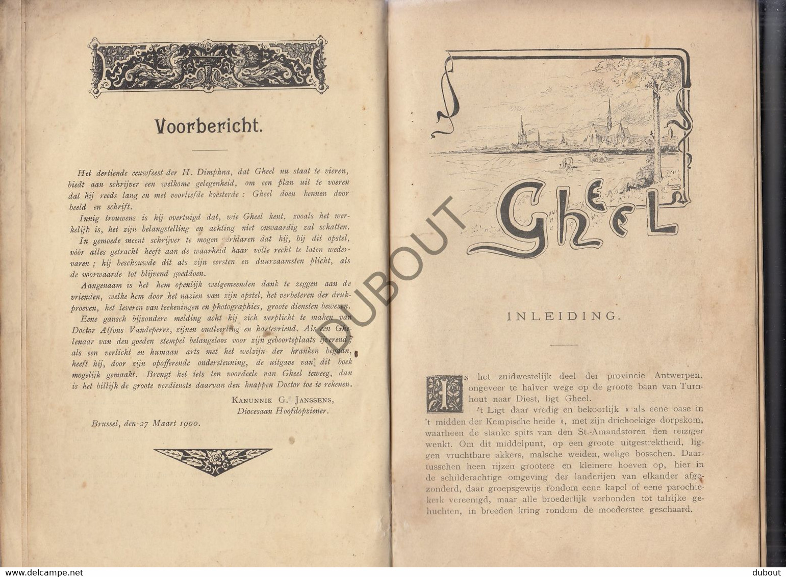 GHEEL/GEEL - Gheel In Beeld En Schrift - G. Janssens - 1900 - Tunhout - Met Illustraties   (S214) - Antique
