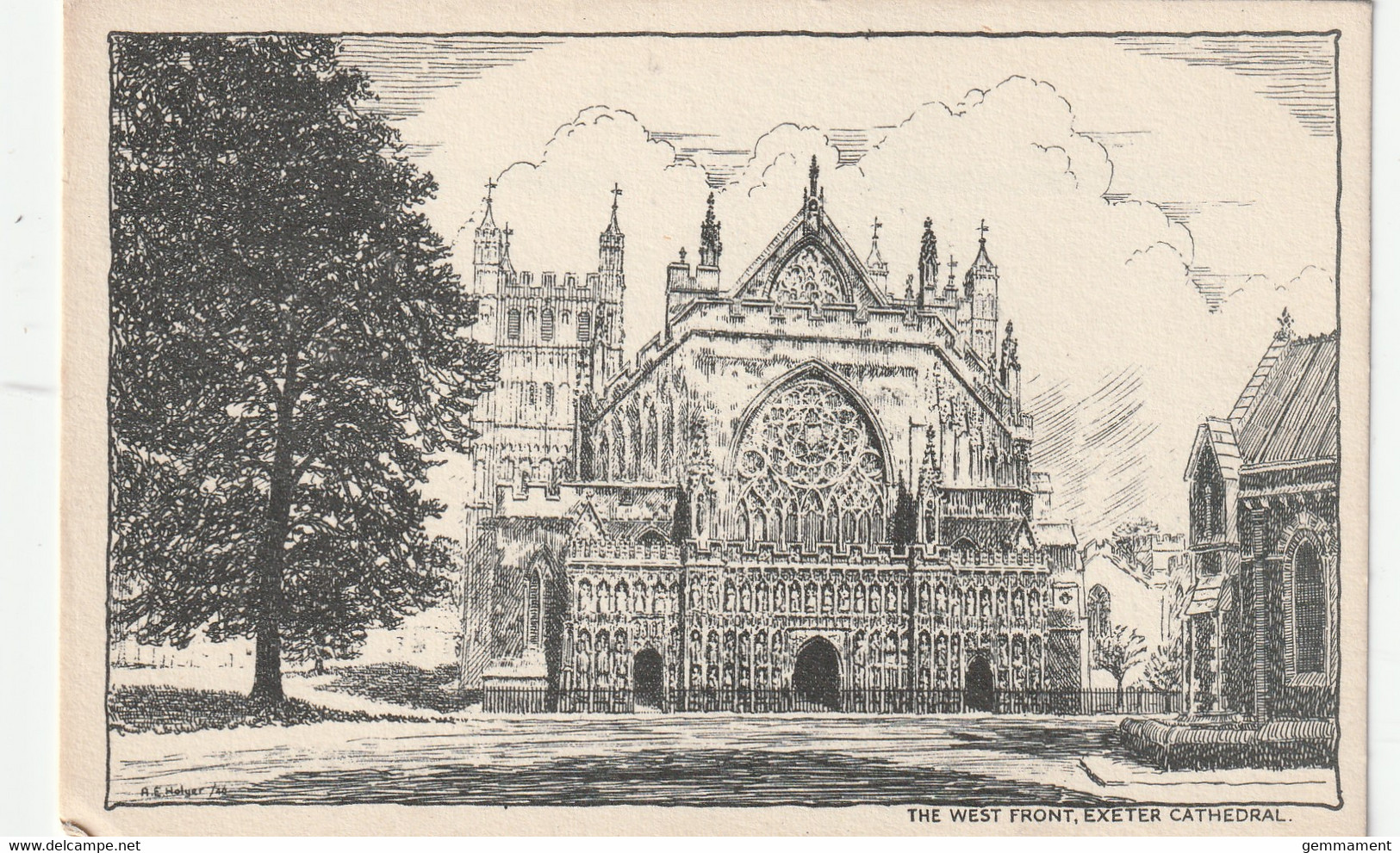 EXETER CATHEDRAL - WEST FRONT - Exeter