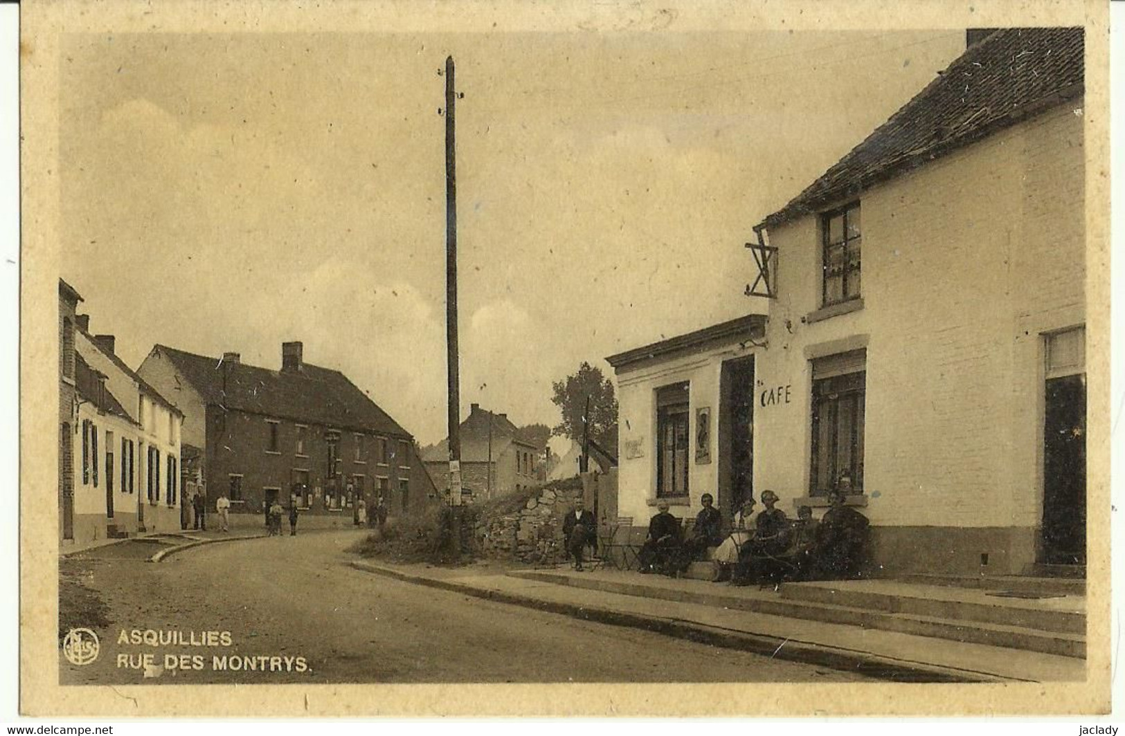 ASQUILLIES -- Rue Des Montrys.      ( 2 Scans ) - Quévy