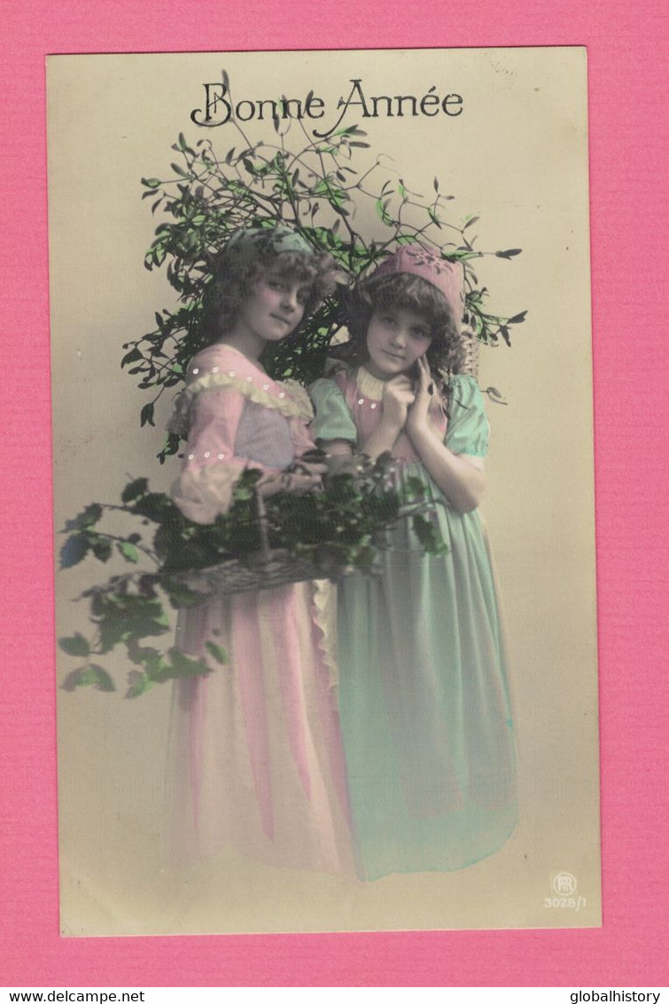 XA1001 JEUNE FILLE  FILLETTE , ENFANT, GIRL , FAMOUS GRETE REINWALD & LITTLE SISTER HANNI VICTORIAN DRESSED - Portraits