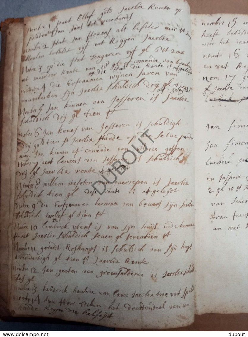 Cijnsboek Tongeren - 1721 - Familie Beckers   (S219) - Antiquariat