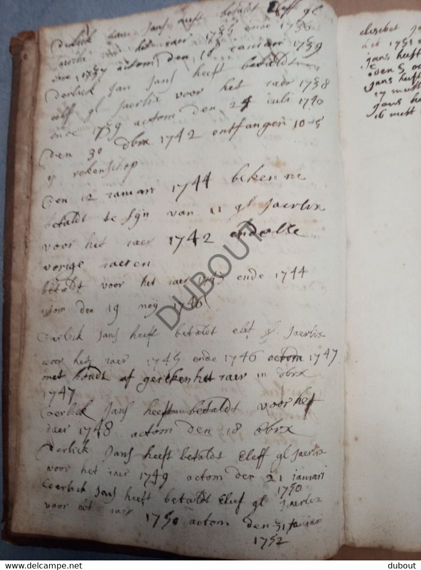 Cijnsboek Tongeren - 1721 - Familie Beckers   (S219) - Antiguos