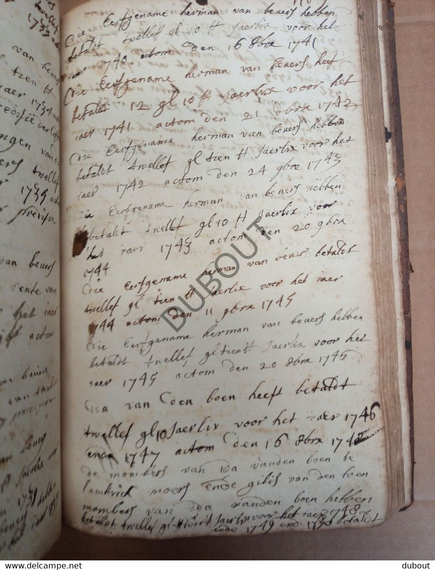 Cijnsboek Tongeren - 1721 - Familie Beckers   (S219) - Anciens