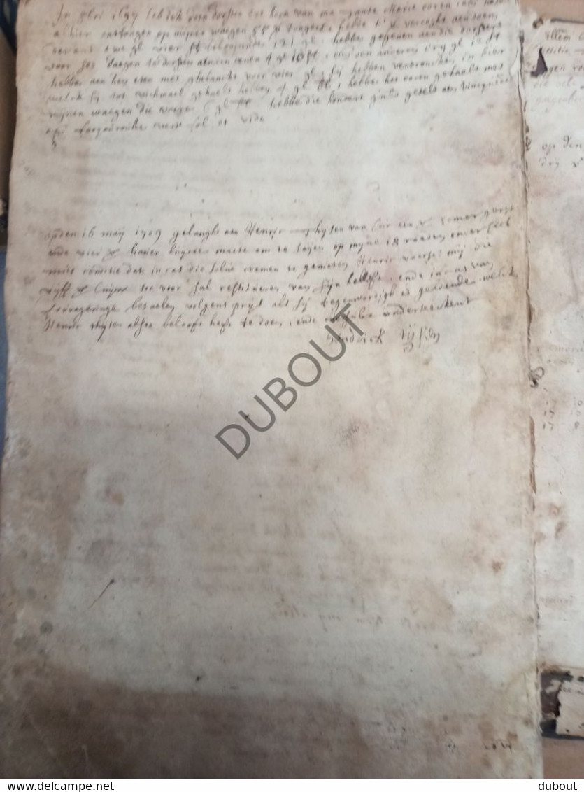 Cijnsboek Tongeren - 1693 - Familie Jaddoulle - Hamonts   (S218)