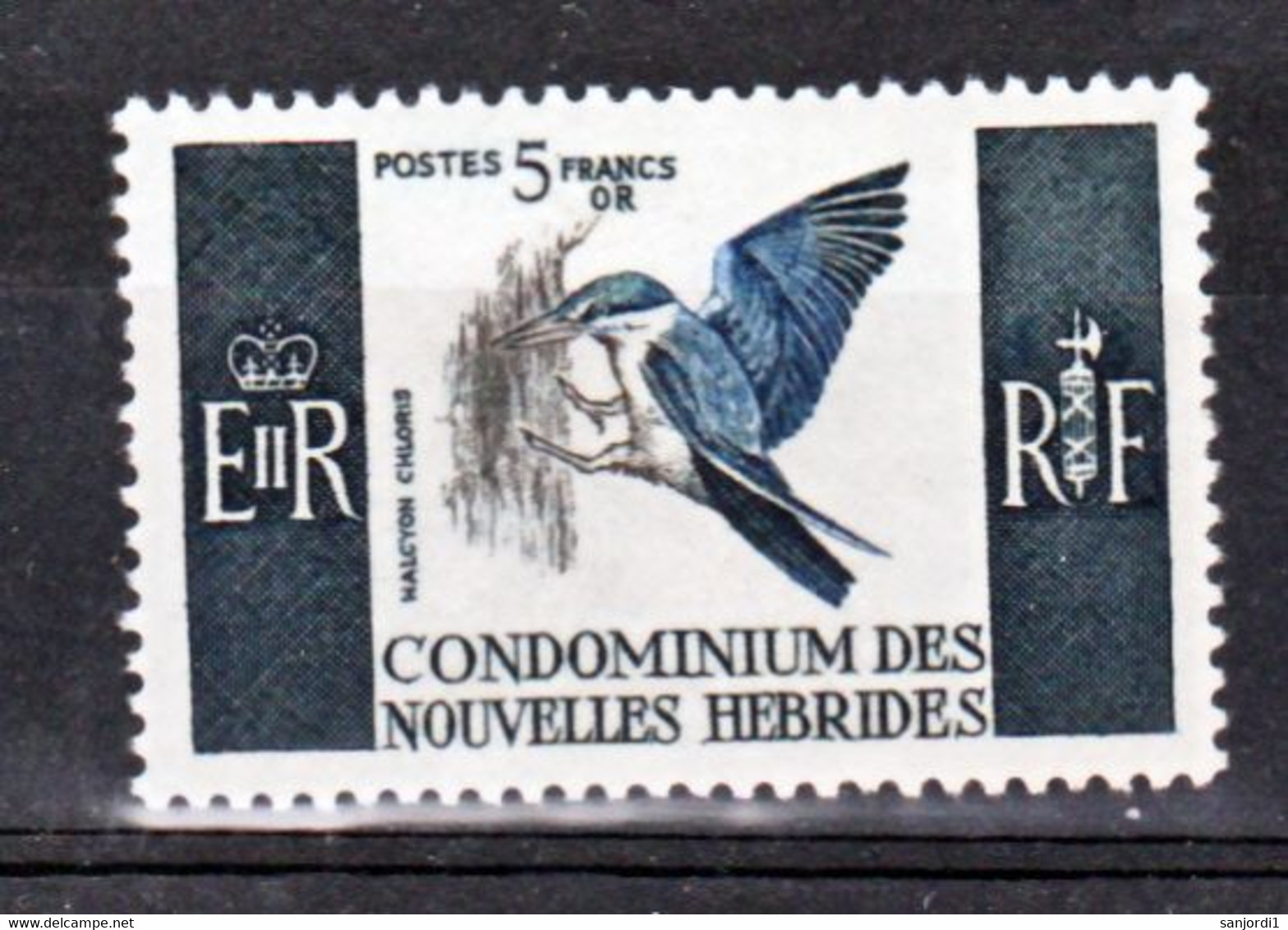 Nouvelles Hébrides 255 Alcyon Neuf Avec Trace De Charnière* TB MNH Cote 33 - Unused Stamps