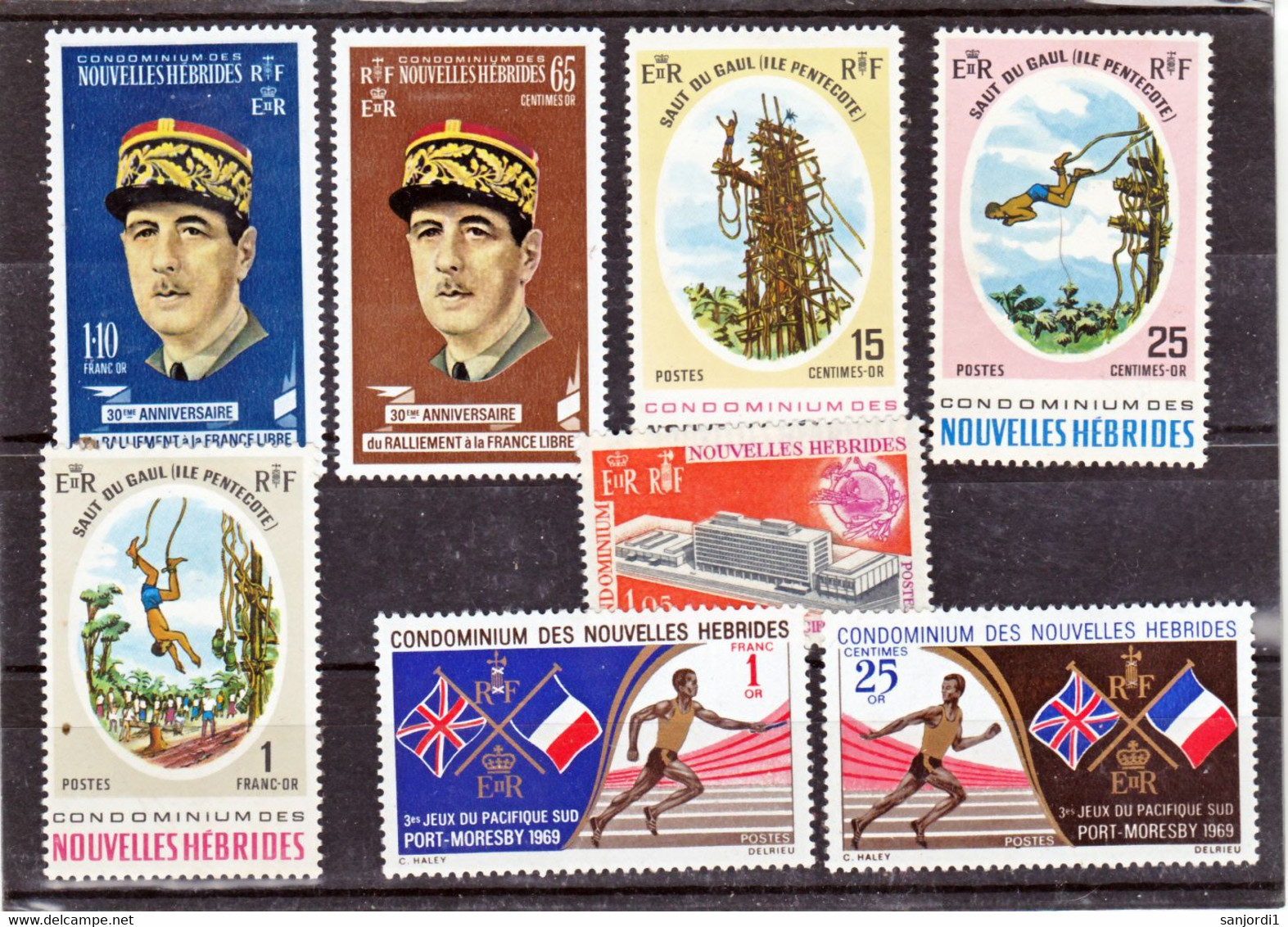 Nouvelles Hébrides 282/283,286/288,  292, 294/295 Neuf Avec Trace De Charnière* TB MNH Cote 18.25 - Unused Stamps