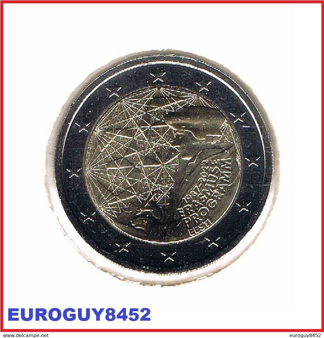 ESTLAND - 2 € COM. 2022 UNC - 35 JAAR ERASMUS PROGRAMMA - Estonie