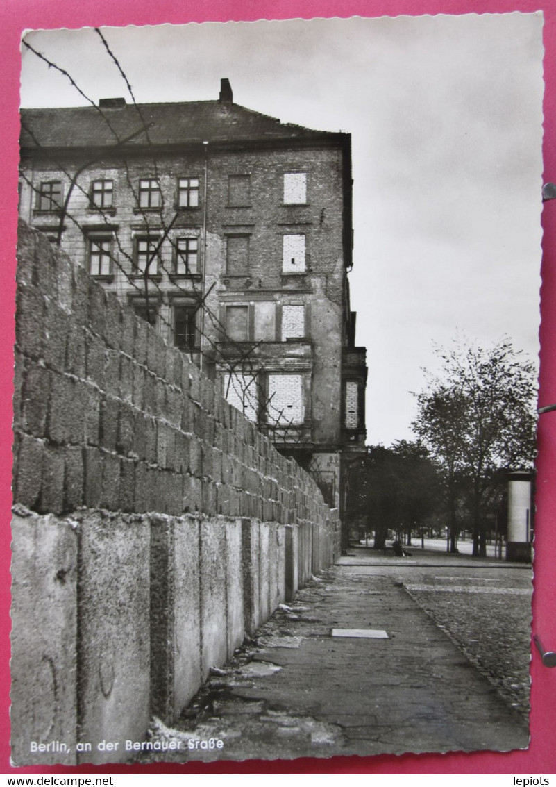 Visuel Très Peu Courant - Allemagne - Berlin An Der Bernauer Straße - R/verso - Berliner Mauer