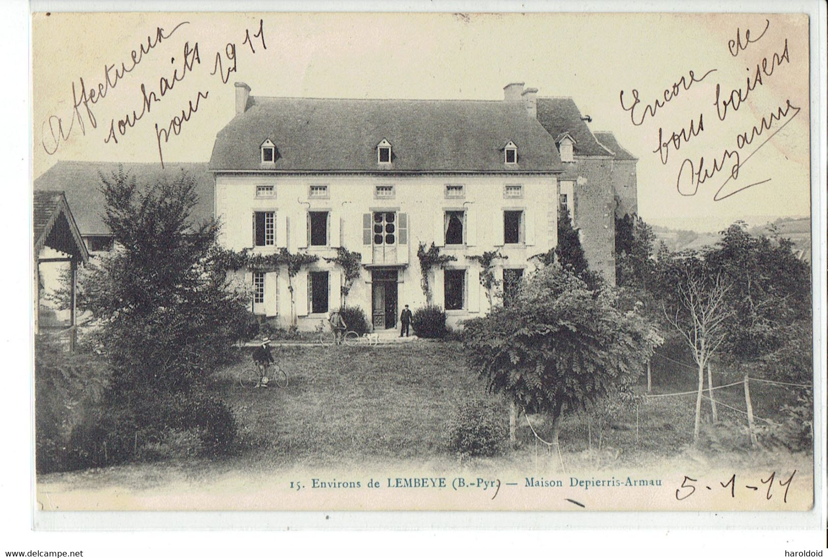 CPA 64 - 15. ENVIRONS DE LAMBEYE - MAISON DEPIERRIS-ARMAU - Lembeye