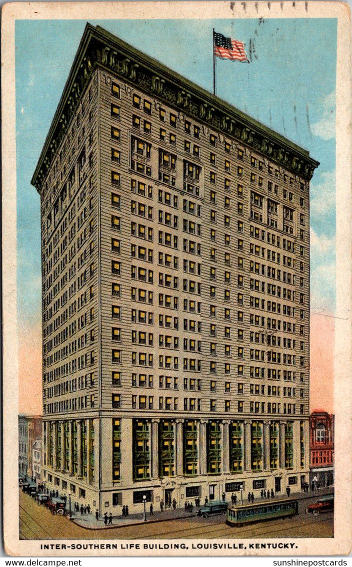 Kentucky Louisville Inter-Southern Life Building 1922 Curteich - Louisville