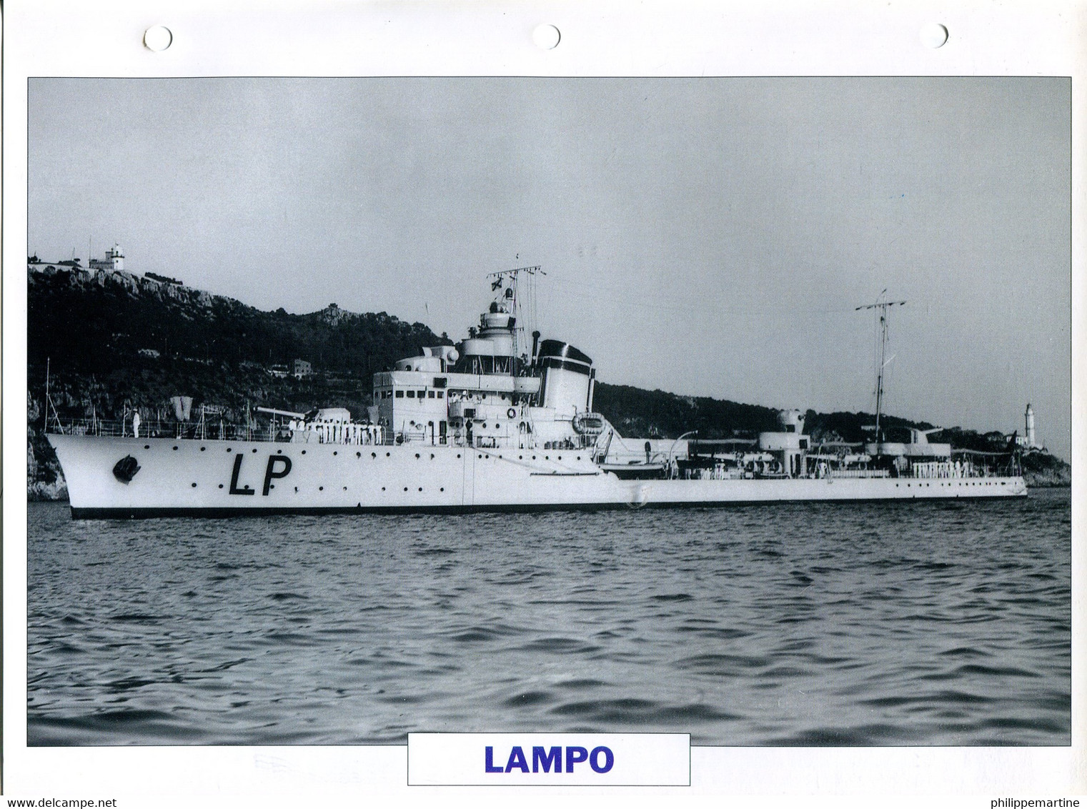 Italie 1931 - Contre-torpilleur LAMPO - Barche
