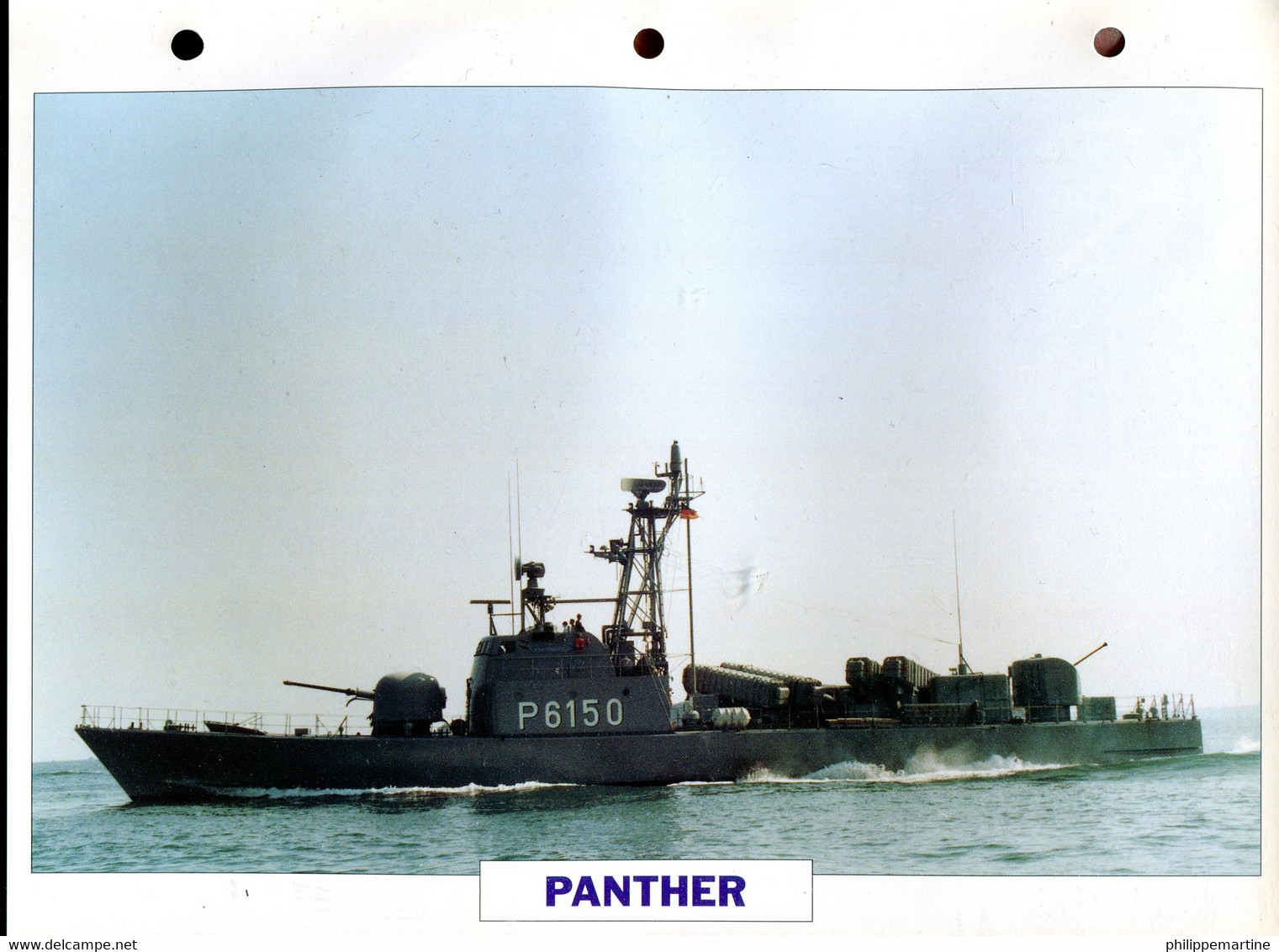 Allemagne 1973 - Patrouilleur Lance-missiles PANTHER - Barche