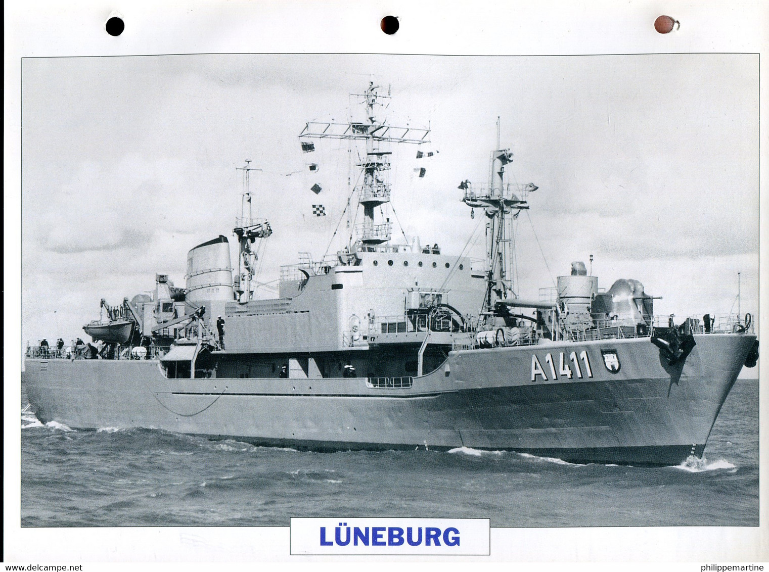 Allemagne 1965 - Ravitailleur Polyvalent LUNEBURG - Bateaux