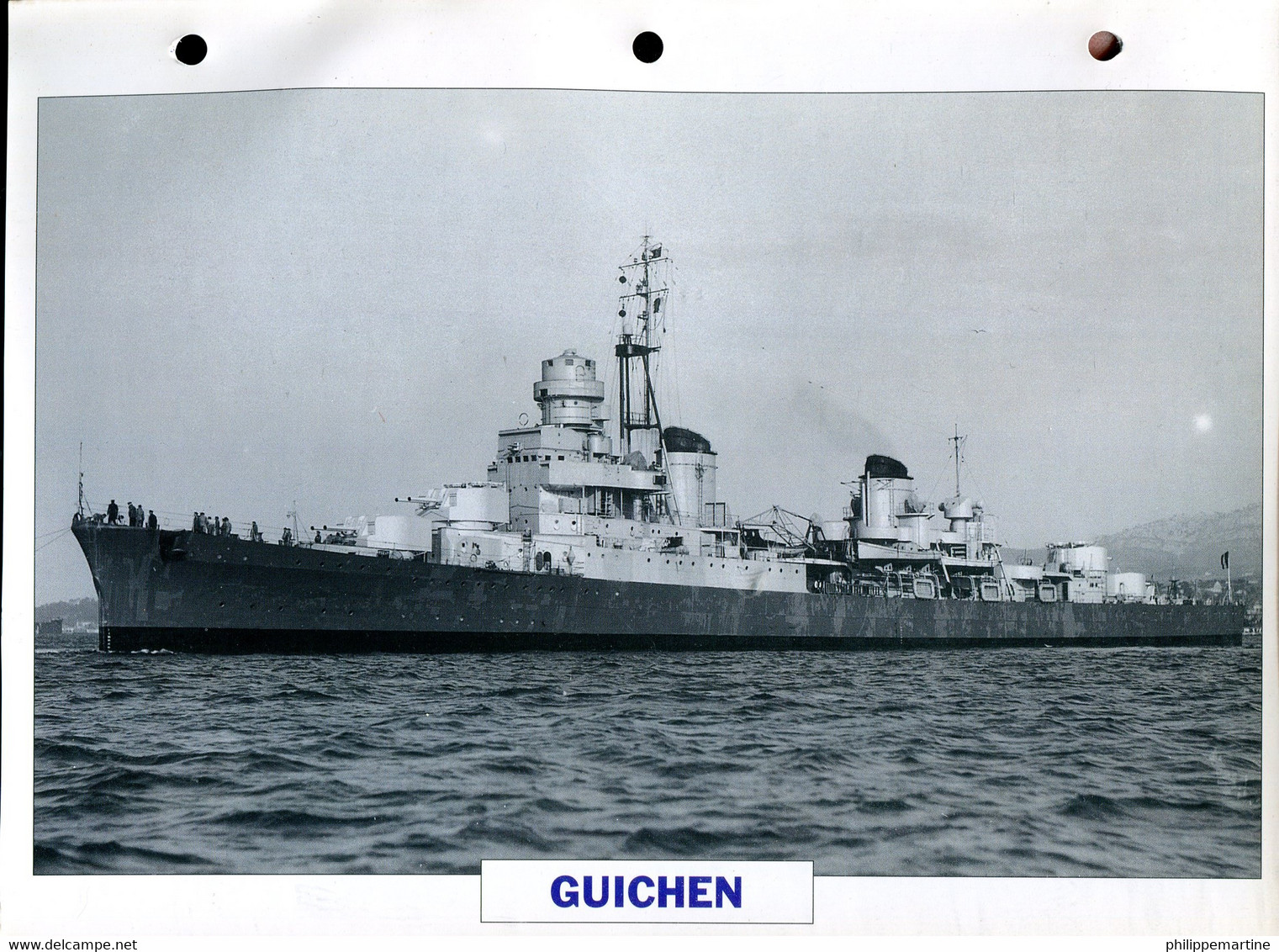 France 1941 - Escorteur D'escadre GUICHEN - Boats