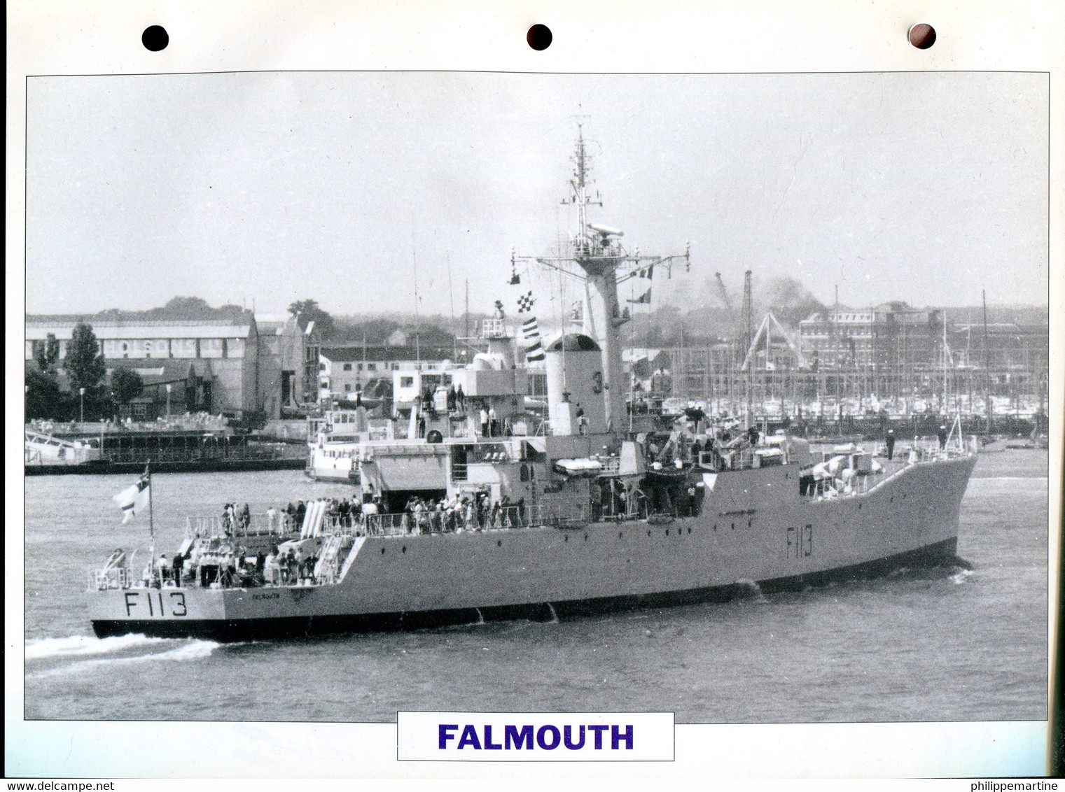 Grande Bretagne 1959 - Escorteur De Lutte Anti-sous-marine FALMOUTH - Bateaux