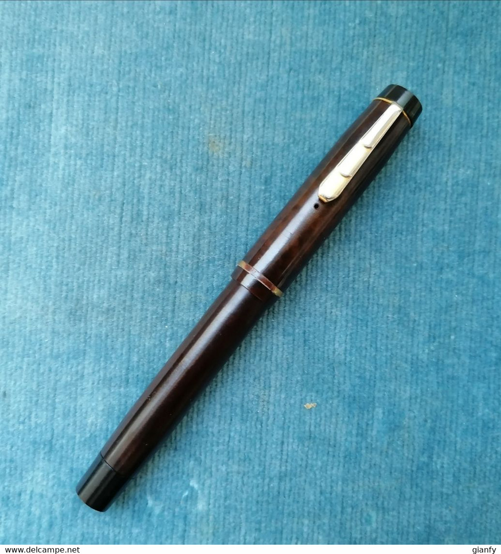 PENNA STILOGRAFICA NO BRAND MADE IN FRANCE 1945 FRENCH FOUNTAIN PEN VINTAGE - Stylos