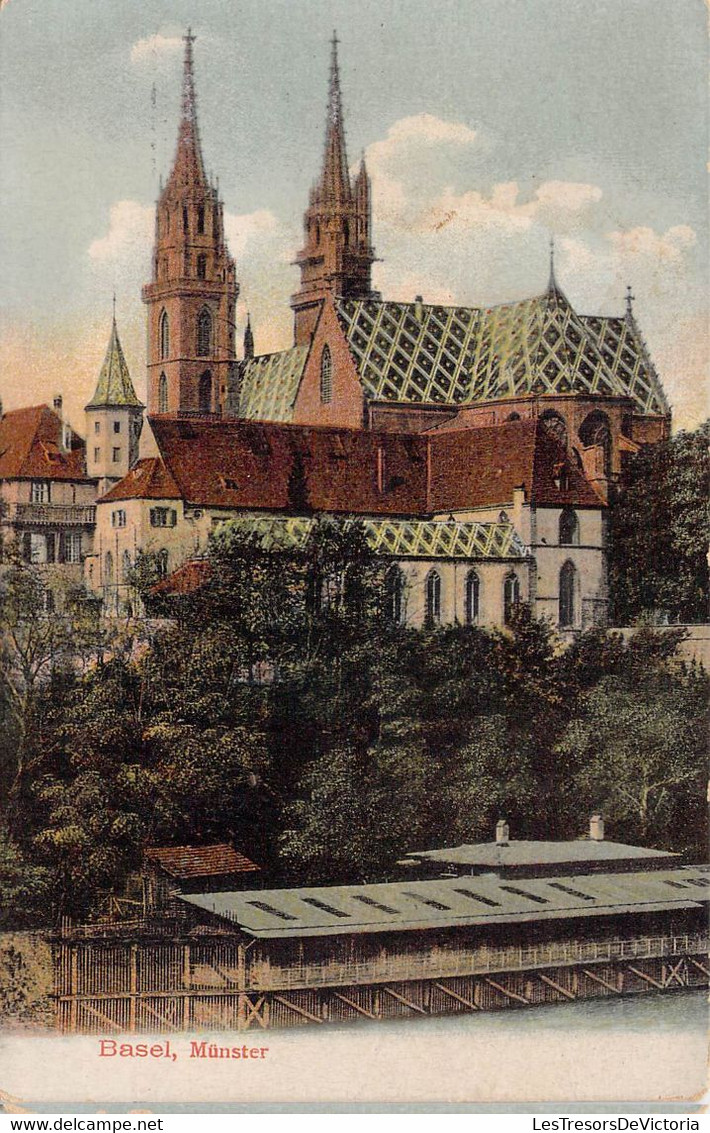 CPA - SUISSE - BÂLE - La Cathédrale - Carte Colorisée - Bâle