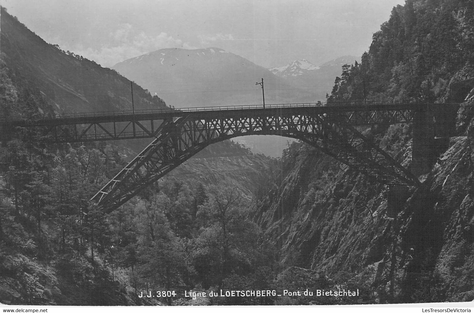 CPA - SUISSE - Ligne Du LOETSCHBERG - Pont Du BIETSCHTAL - Autres & Non Classés