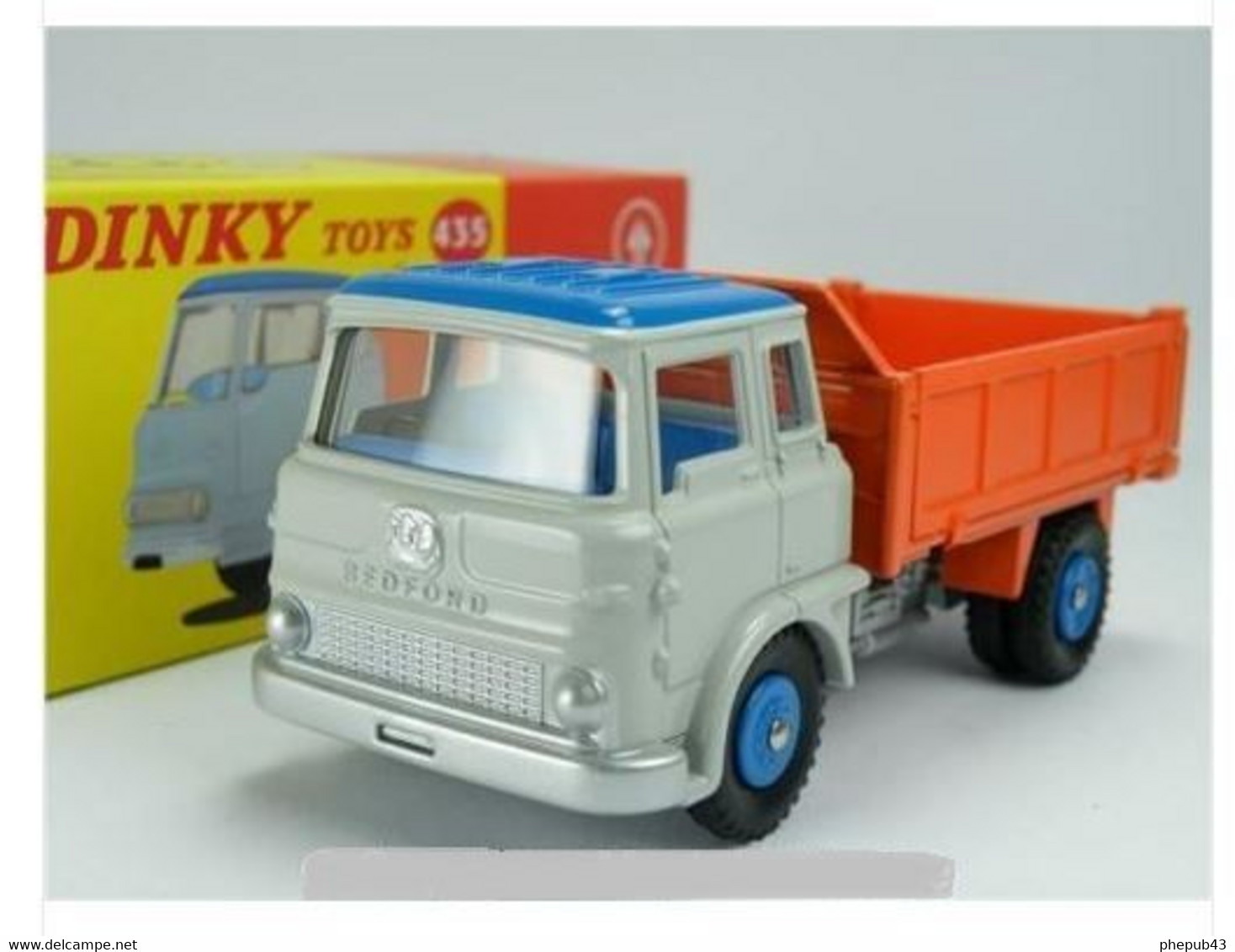 Bedford TK Tipper - Benne Basculante - Sky Blue & Orange - Dinky Toys (Atlas) - Dinky