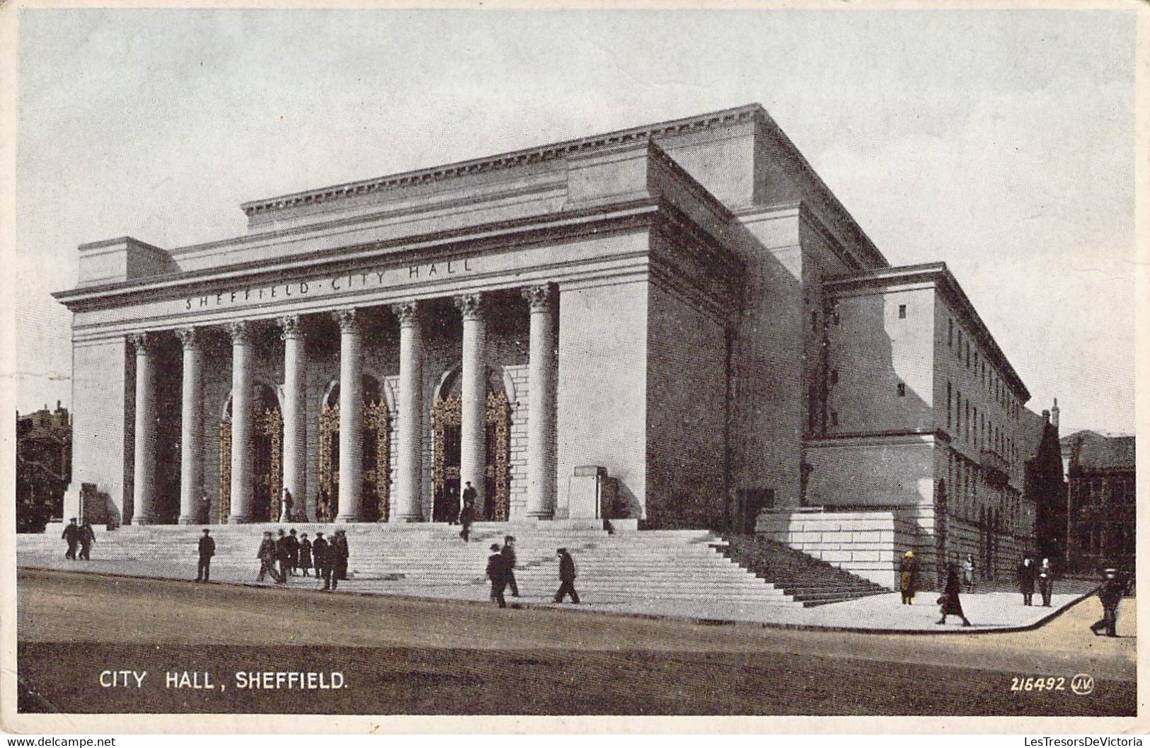 CPA - ENGLAND - SHEFFIELD - City Hall - Colorisée - Animée - Sheffield