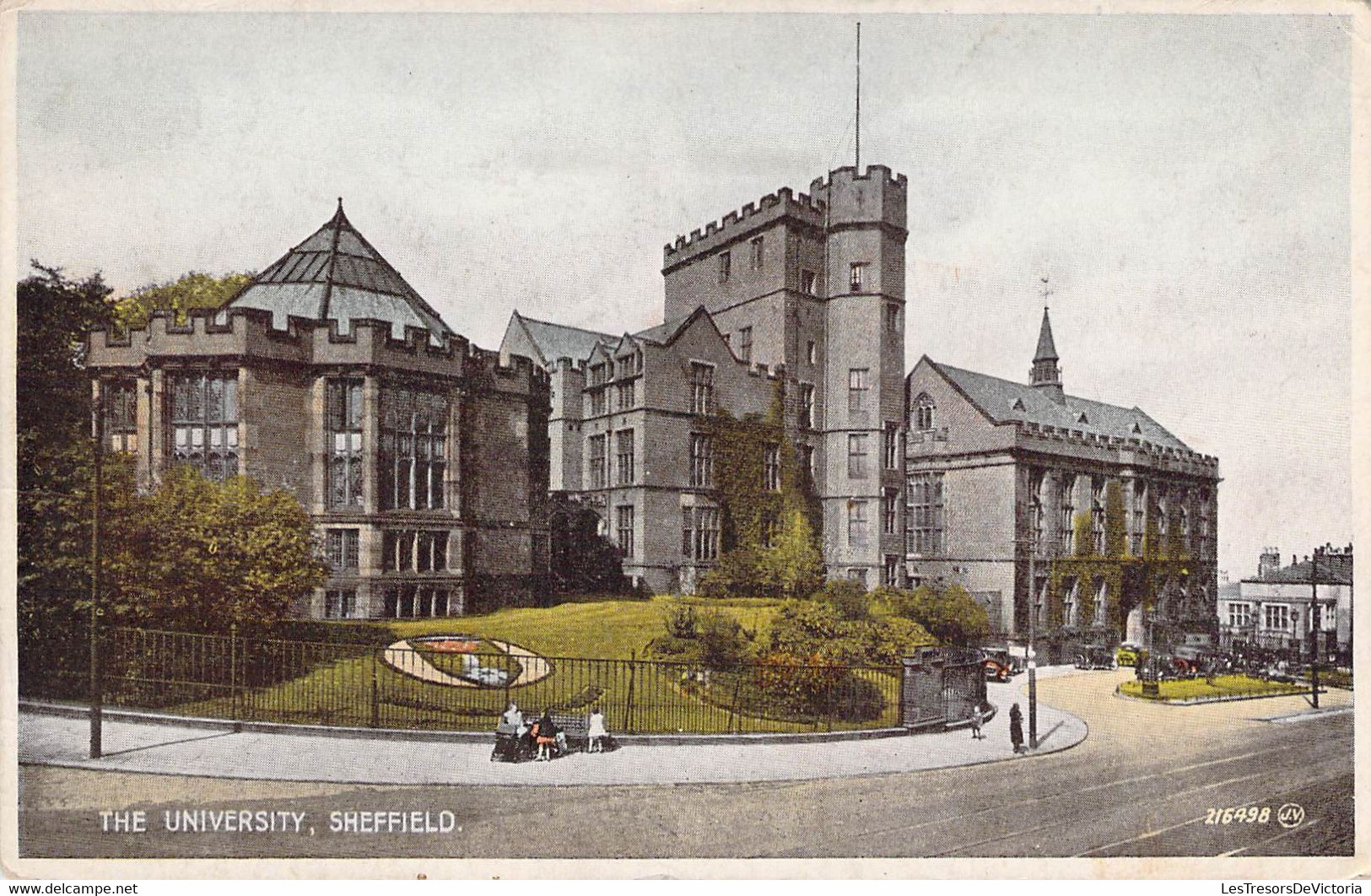 CPA - ENGLAND - SHEFFIELD - THE UNIVERSITY - Colorisée - Animée - Sheffield