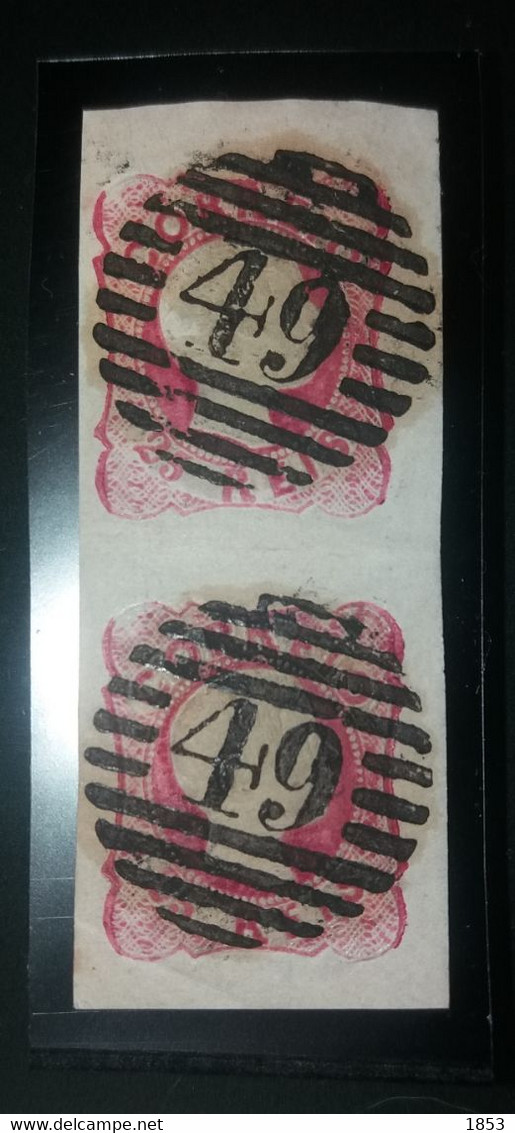 D.PEDRO V - PAR VERTICAL (49) HORTA - AÇORES - Used Stamps