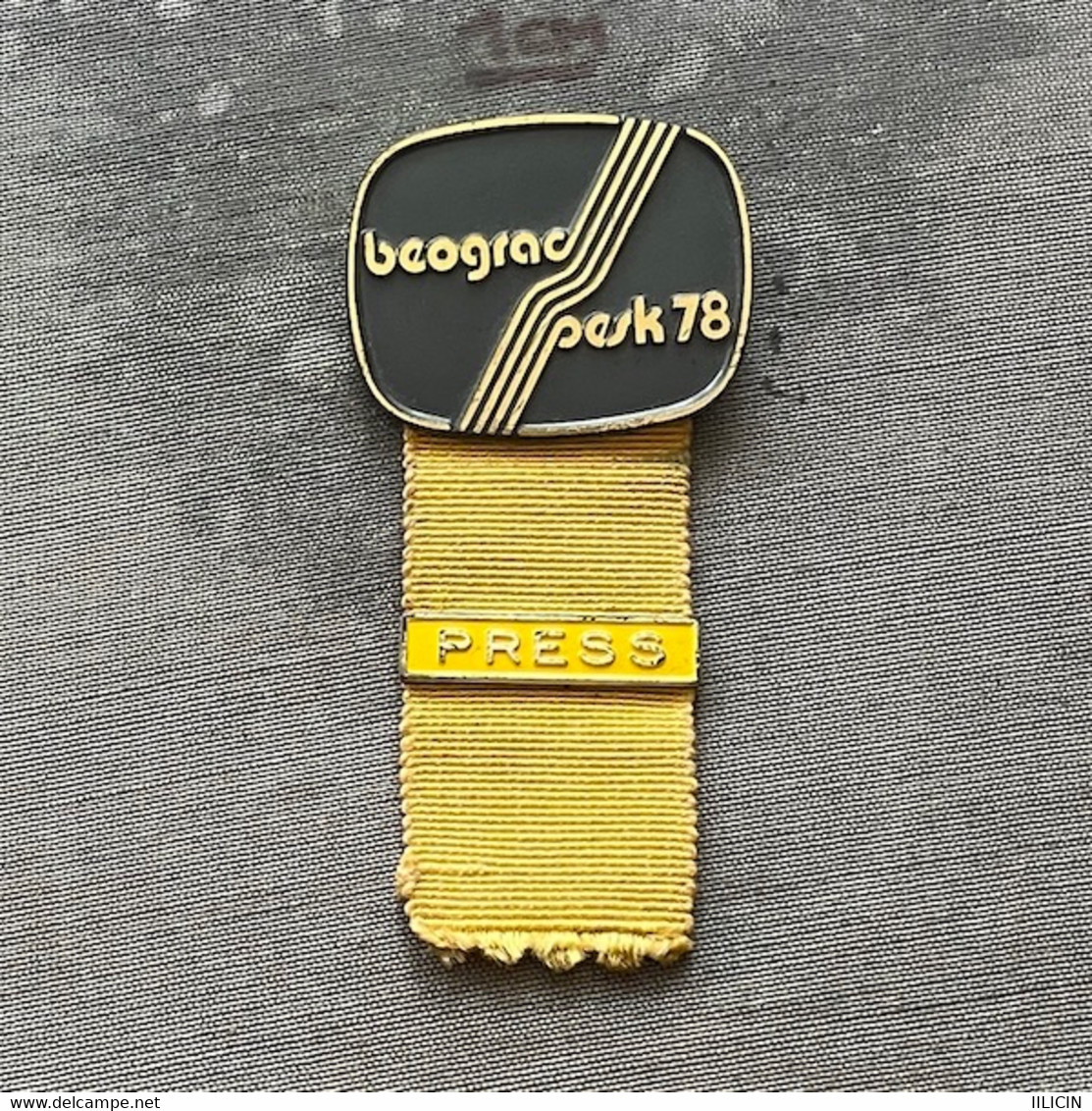 Badge Pin ZN011893 - Rowing Kayak Canoe Yugoslavia Serbia Belgrade Beograd World Championship 1978 PRESS - Roeisport