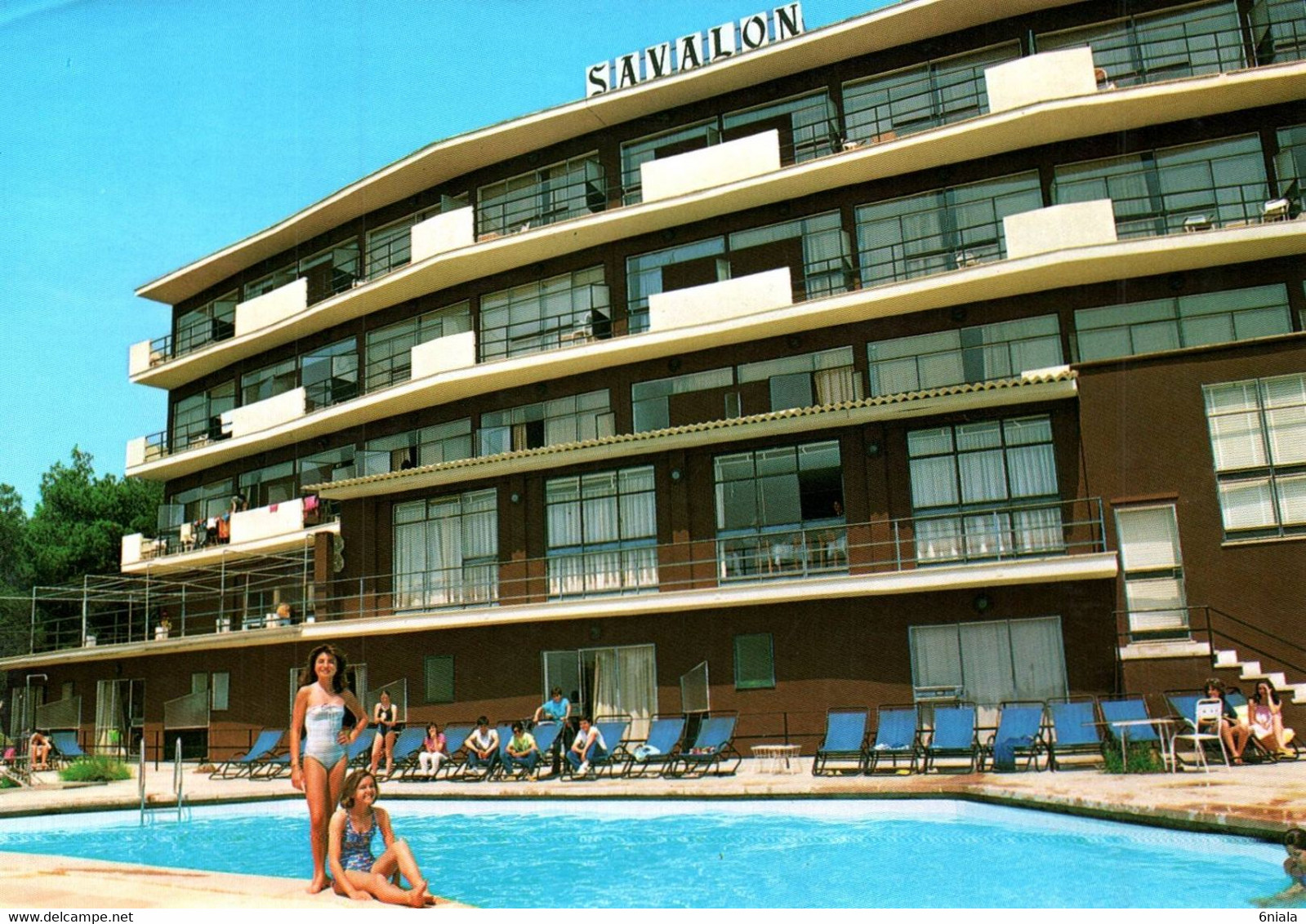 HOTEL  SAVALON    PALMA  MALLORCA    ( Recto-verso) - Hotels & Restaurants