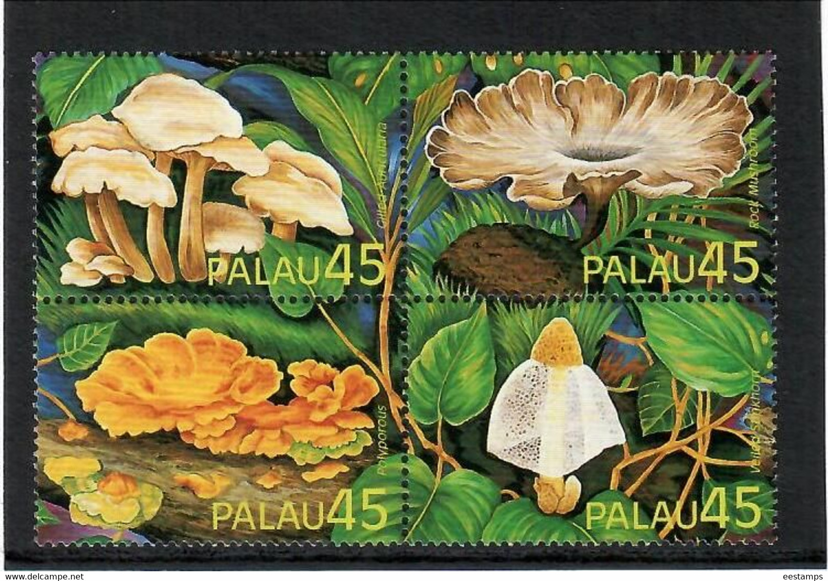 Palau 1989 .  Mushrooms. 4v. - Palau