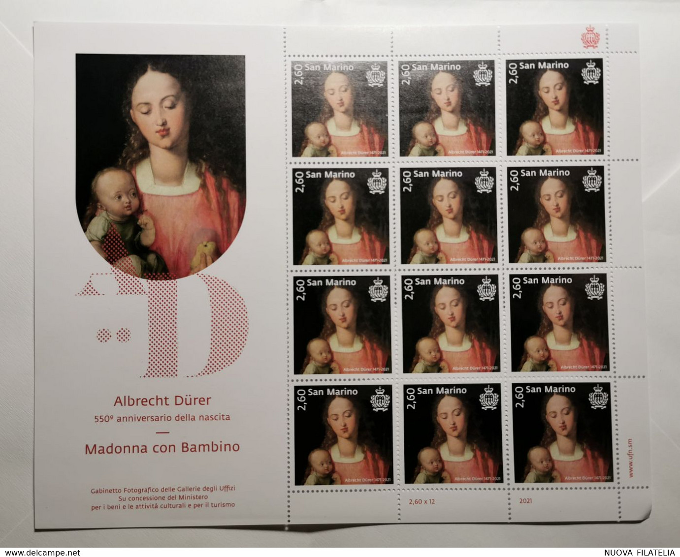 SAN MARINO 2021 DURER - Unused Stamps