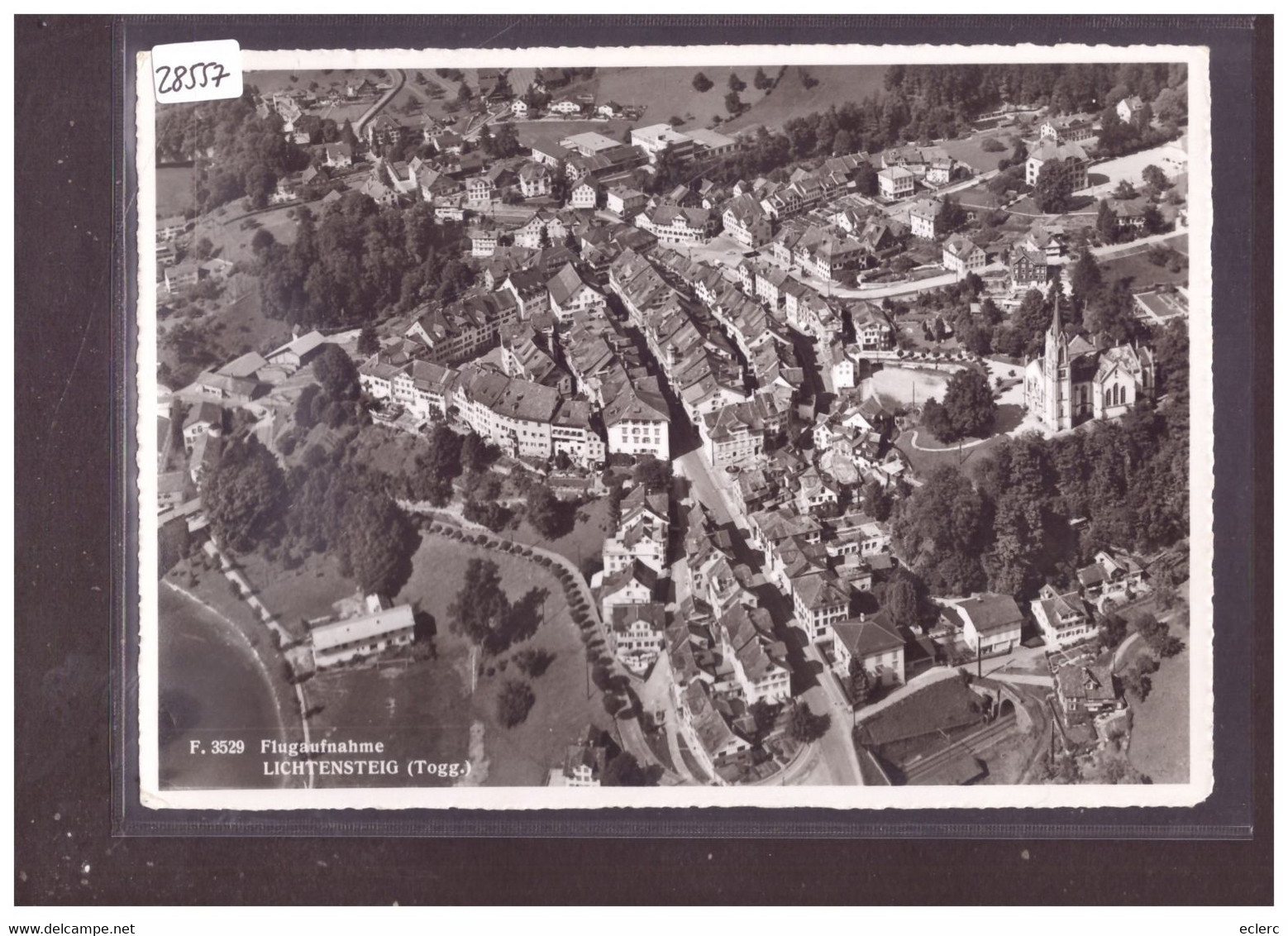 GRÖSSE 10x15cm - LICHTENSTEIG - FLUGAUFNAHME - VUE AERIENNE - TB - Lichtensteig