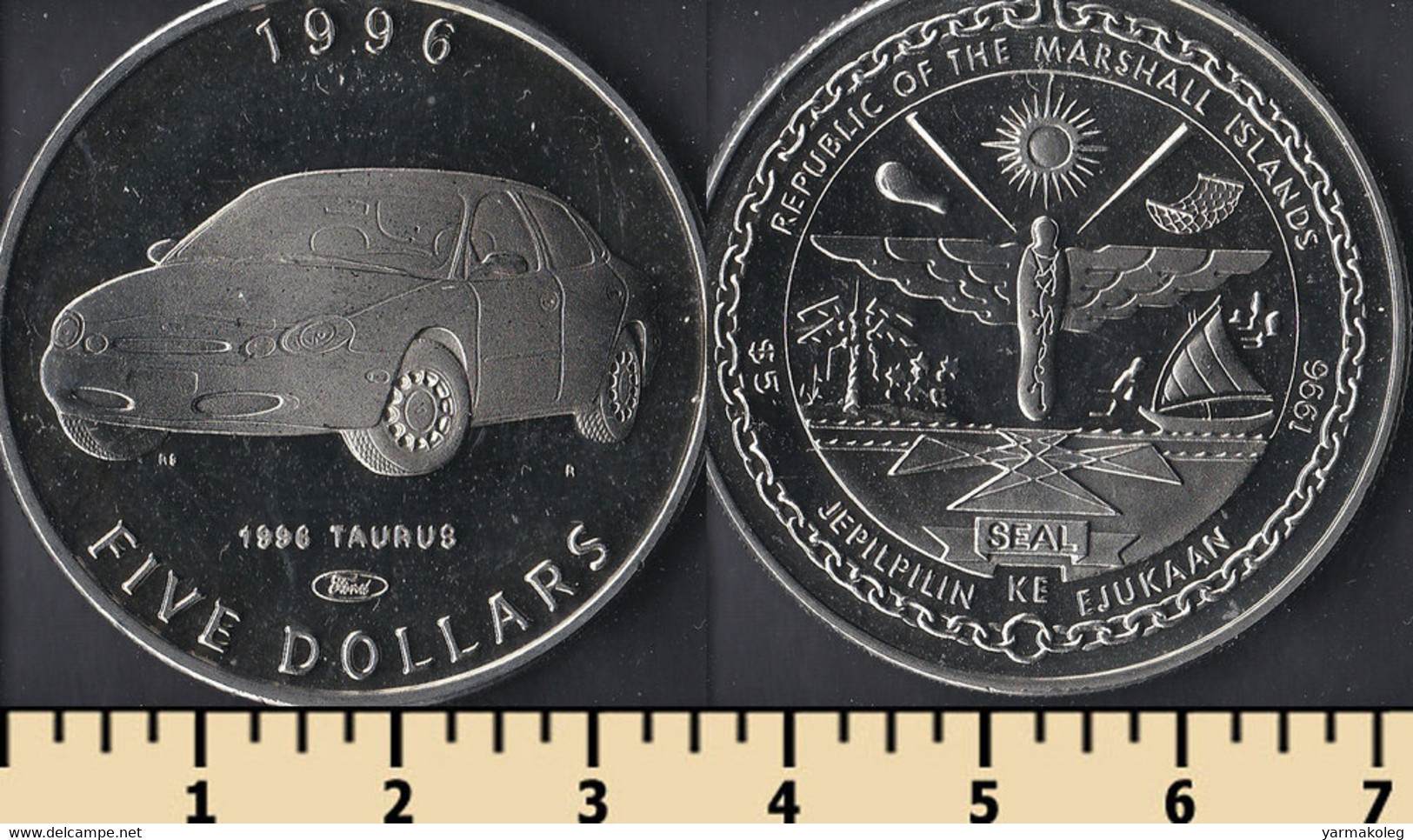 Marshall Islands 5 Dollars 1996 - Marshall Islands