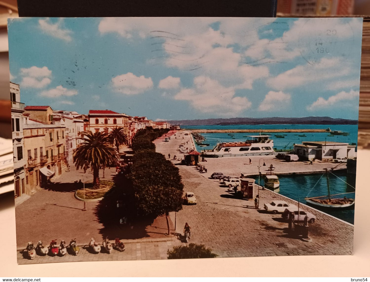 Cartolina Carloforte  Prov Carbonia Iglesias Lungomare, Stazione Marittima 1967 - Carbonia