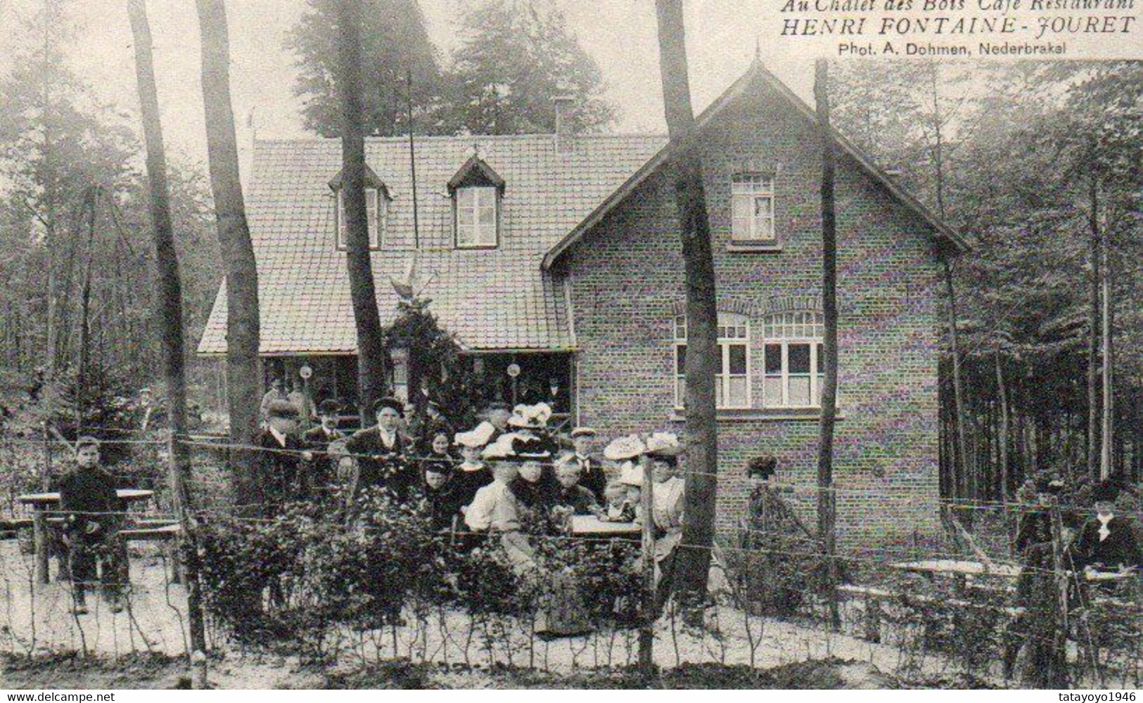 Flobecq  Au Chalet Des Bois Café Restaurant Henri Fontaine -Jouret Bien Animée  Voyagé En 190??? - Flobecq - Vloesberg