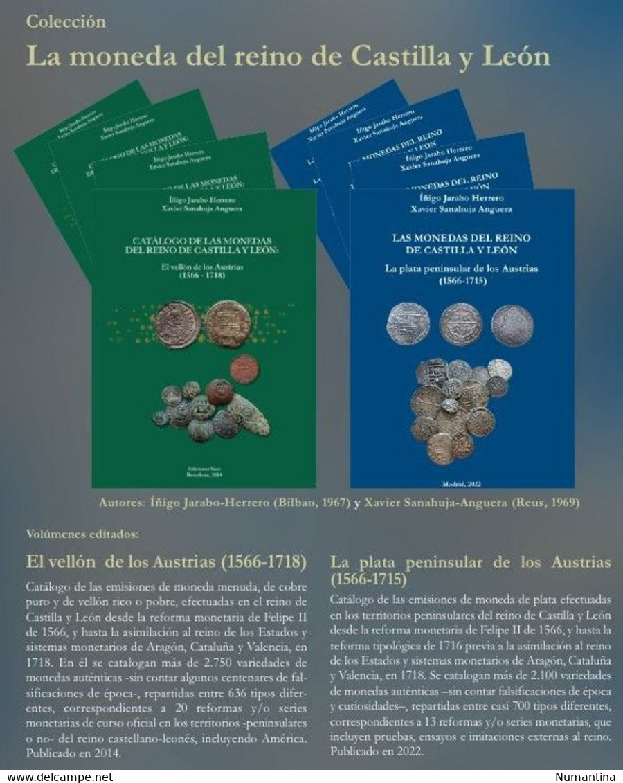 Las Monedas Del Reino De Castilla Y León: El Vellon Y La Plata Peninsular De Los Austrias - Livres & Logiciels