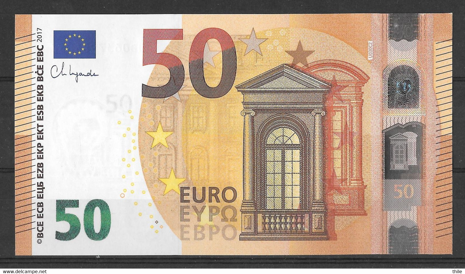 FRANCE - 50 € - UB - U030 C2 - UNC - Lagarde - 50 Euro