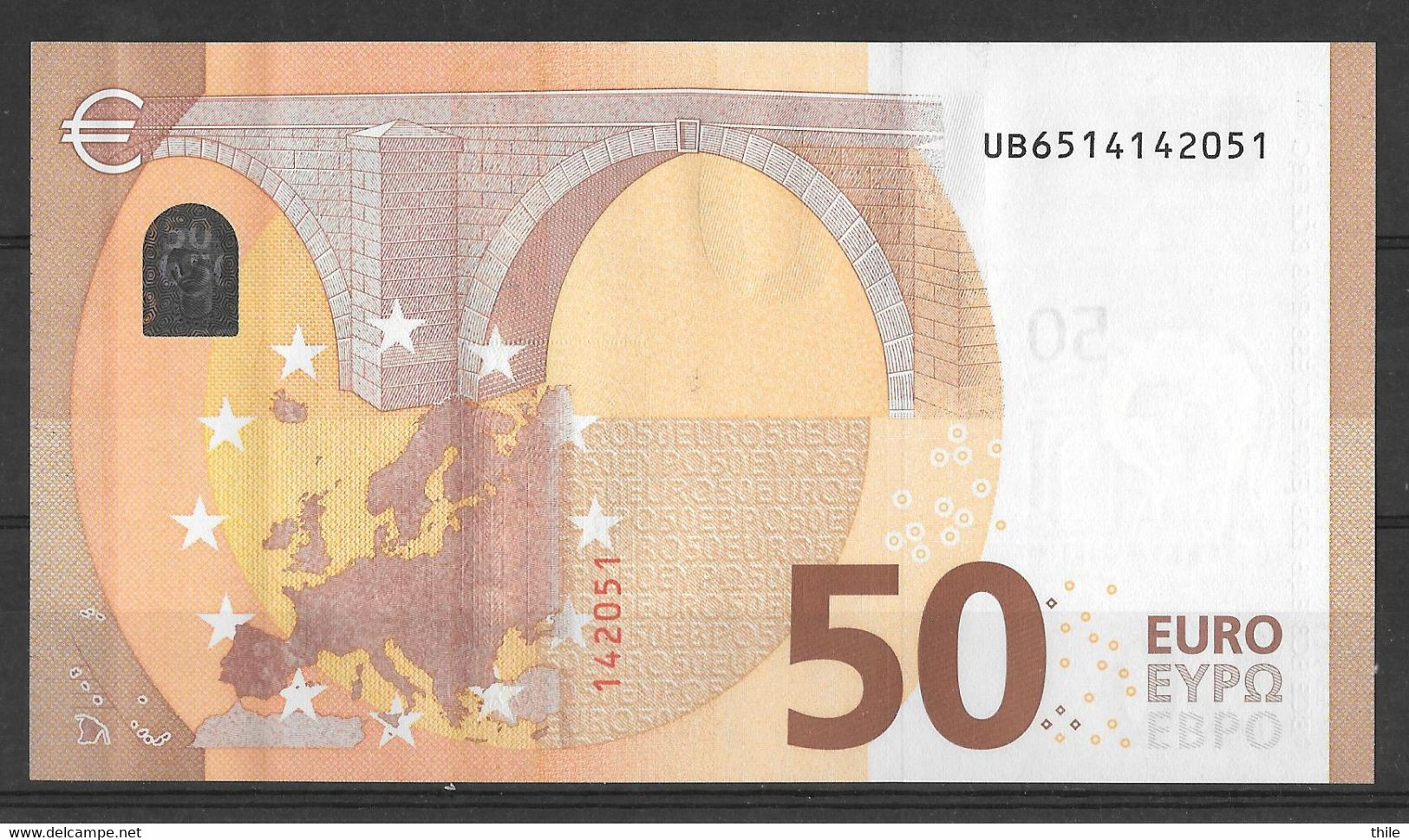 FRANCE - 50 € - UB - U023 A3 - UNC - Draghi - 50 Euro