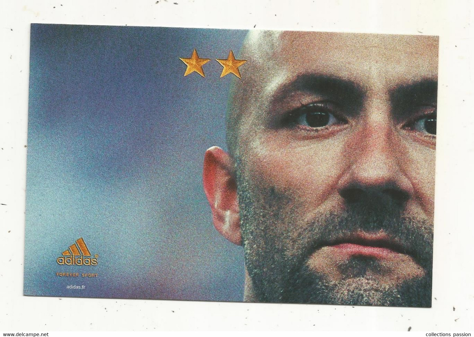 Cp , Célébrité , Sportif ,sports , Football ,juin 2002;  FABIEN BARTHEZ , Publicité ADIDAS , Vierge - Personalidades Deportivas