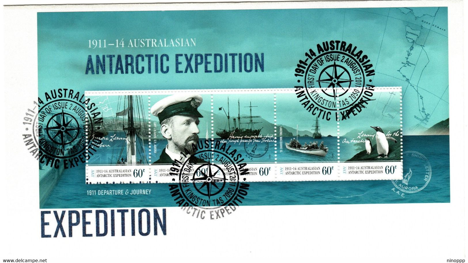 Australian Antarctic Territory 2011 Antarctic Expedition, Souvenir Sheet , First Day Cover - FDC