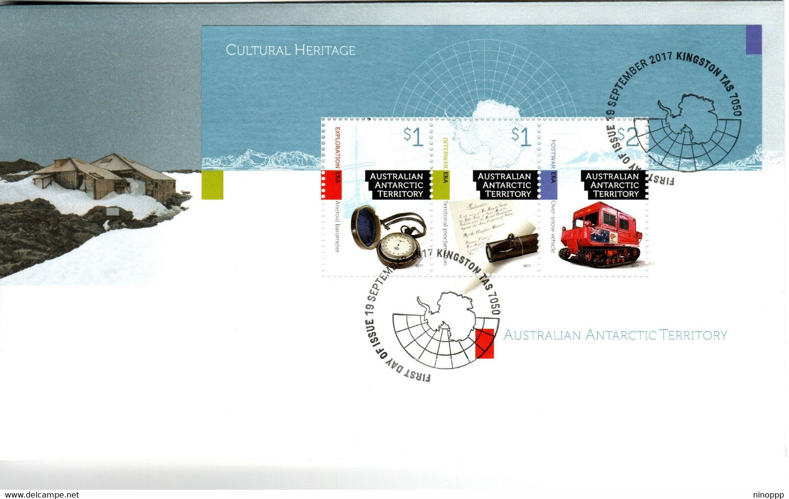 Australian Antarctic Territory 2017 Cultural Heritage,Souvenir Sheet, First Day Cover - FDC