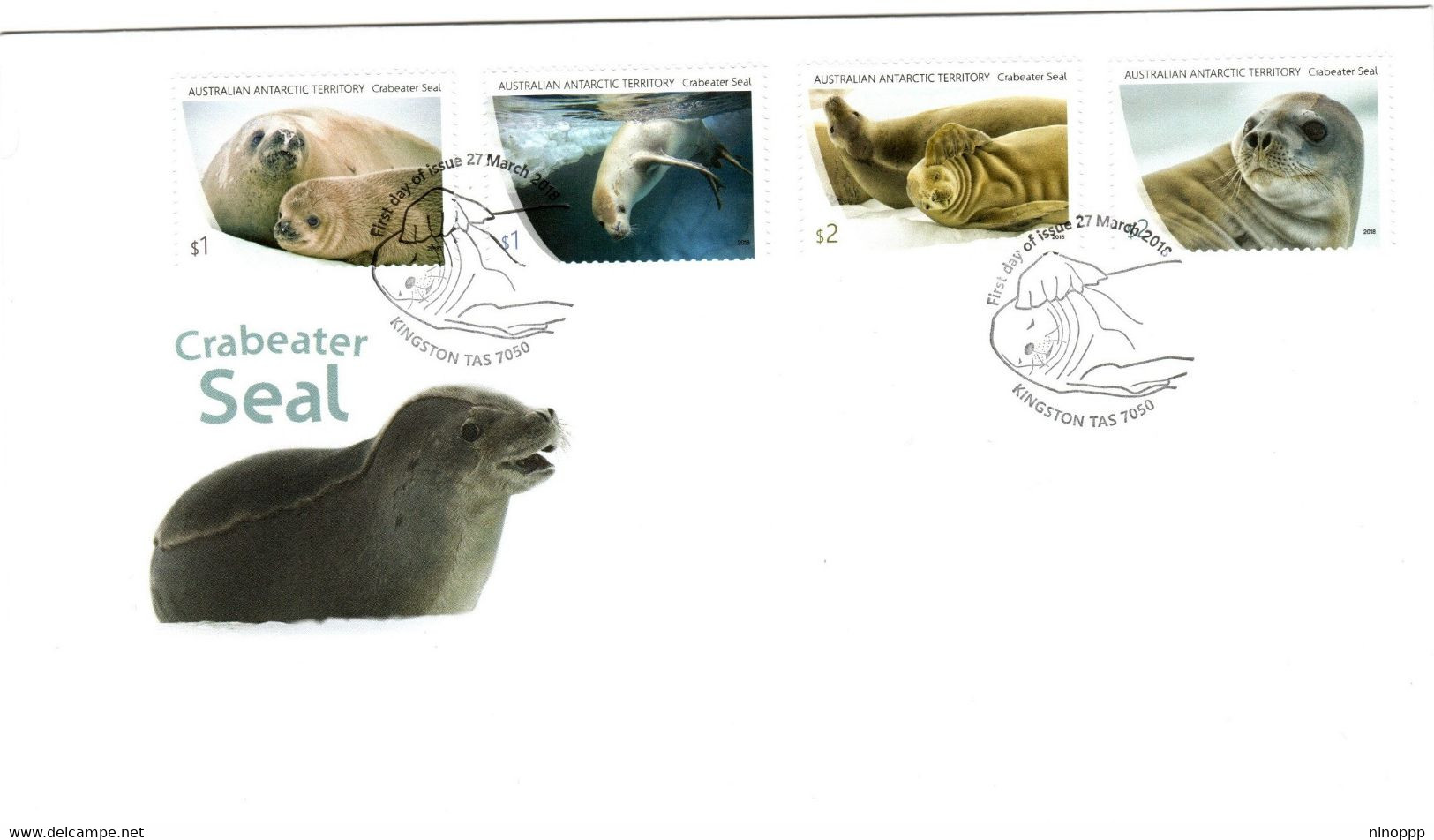 Australian Antarctic Territory 2018 Crabeater Seal,, First Day Cover - FDC