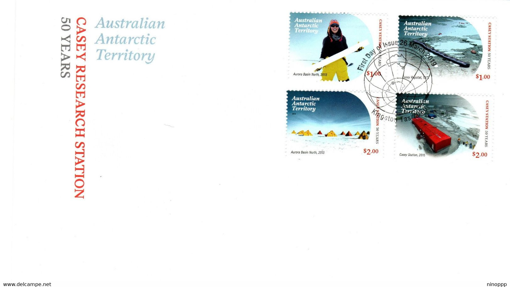 Australian Antarctic Territory 2019 Casey Research Station 50 Years, First Day Cover - FDC