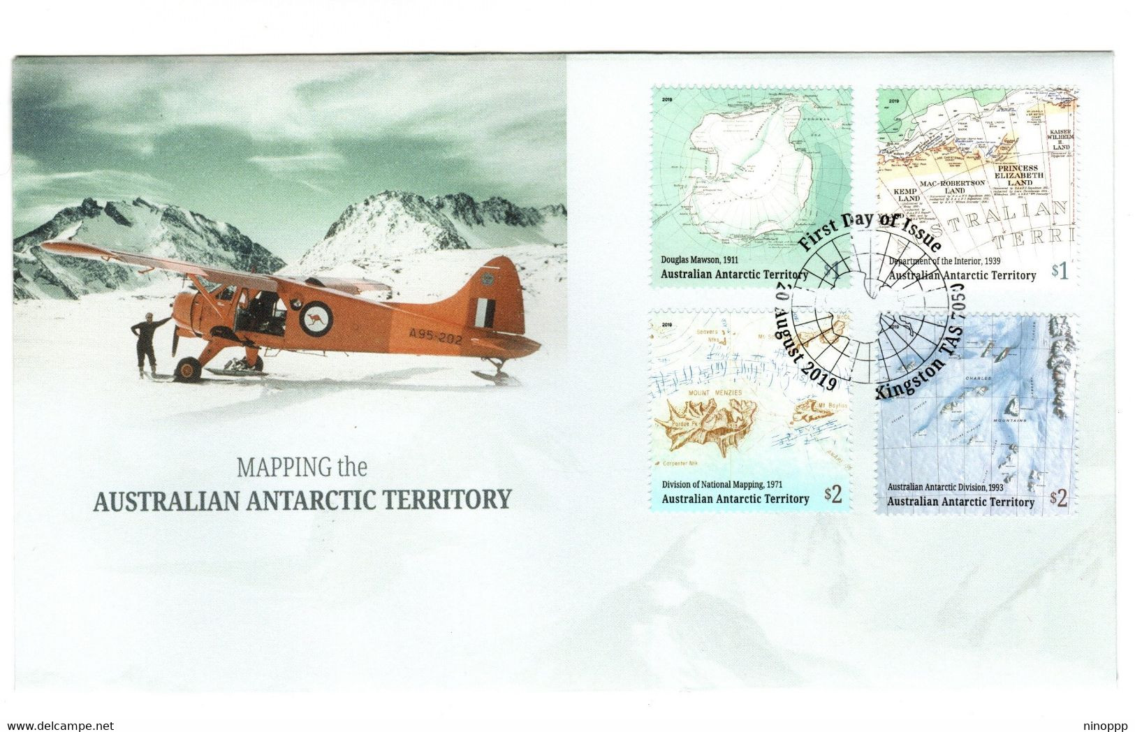 Australian Antarctic Territory 2019 Mapping, First Day Cover - FDC