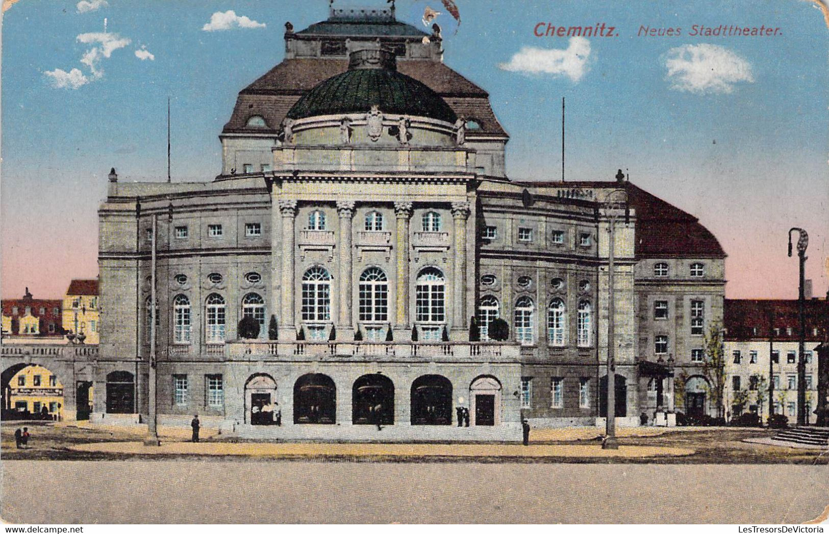 CPA - ALLEMAGNE - Chemnitz - Neues Stadttheater - Colorisée - Chemnitz