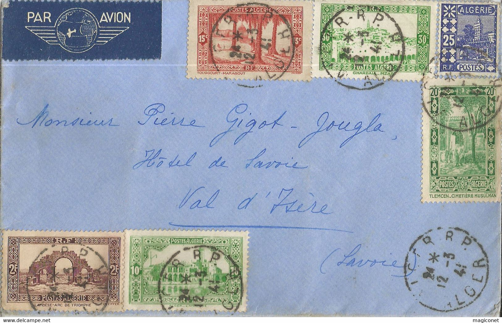 Algerie - 3 Lettres Recommandés - Année 1941 - Collections, Lots & Séries