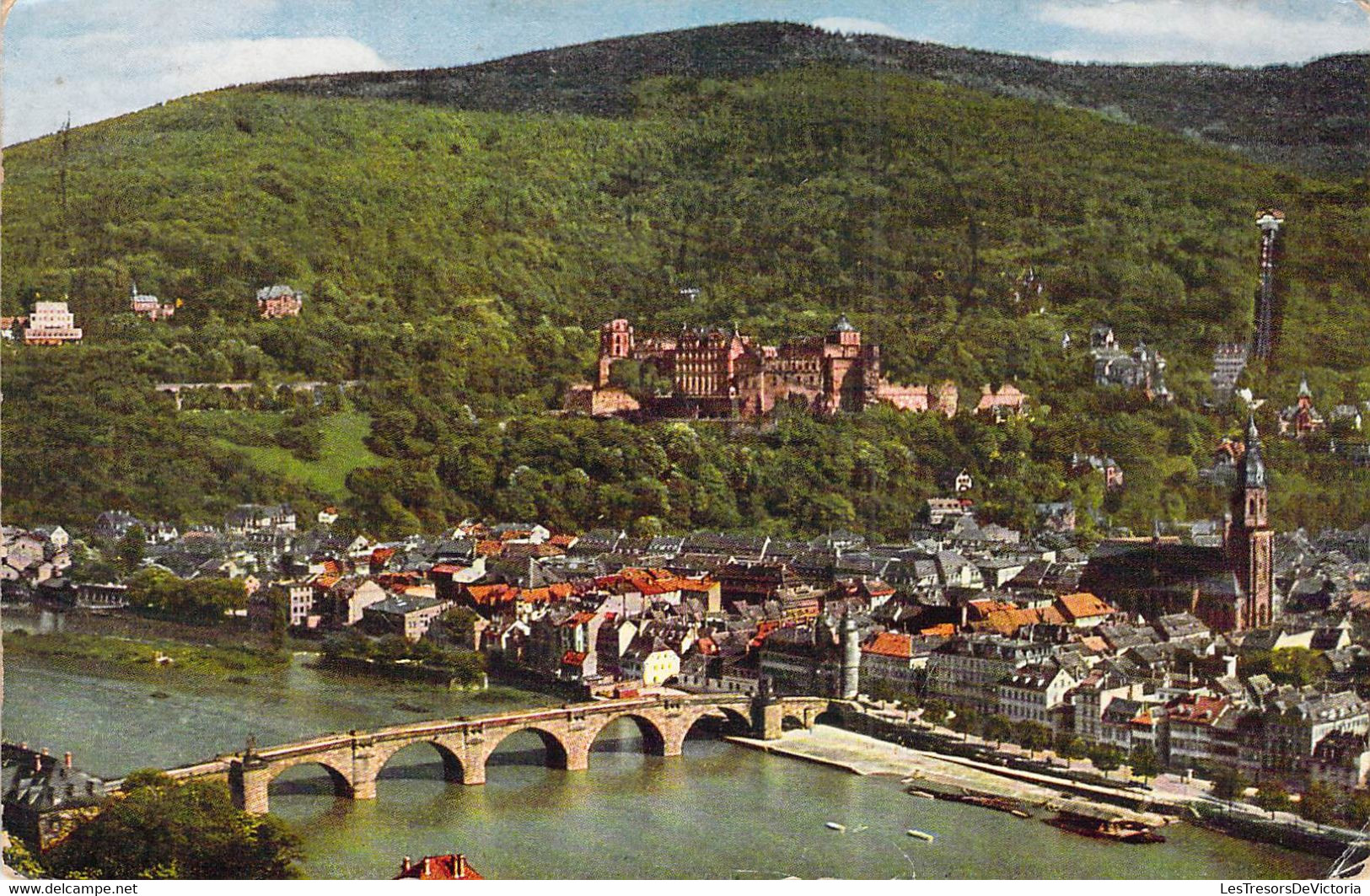 CPA - ALLEMAGNE - IHEIDELBERG - Blick Vom Philosophenweg - Jolie Flamme - Pont - Vue Aérienne - Heidelberg