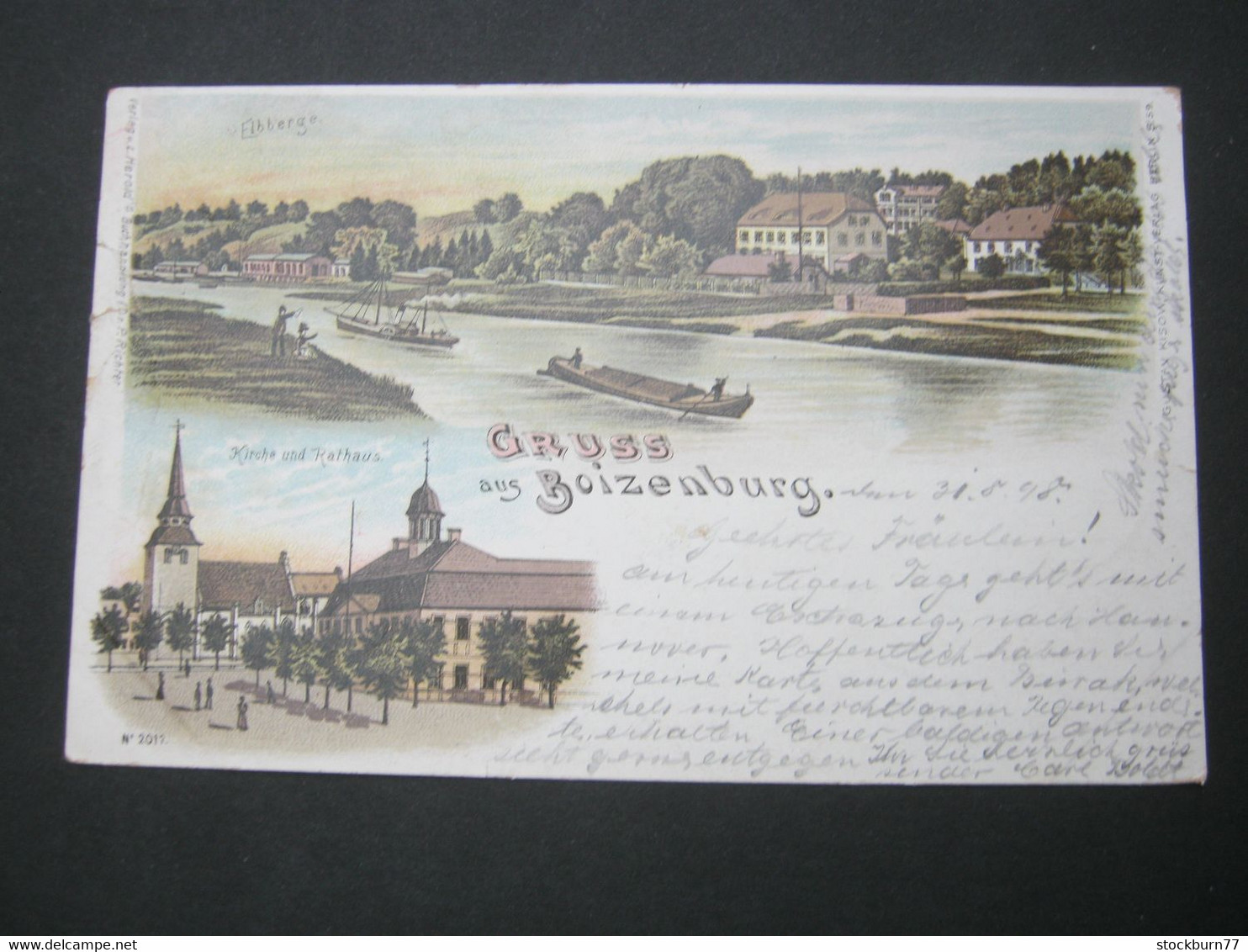 BOIZENBURG  , Seltene Karte Um 1898 - Boizenburg