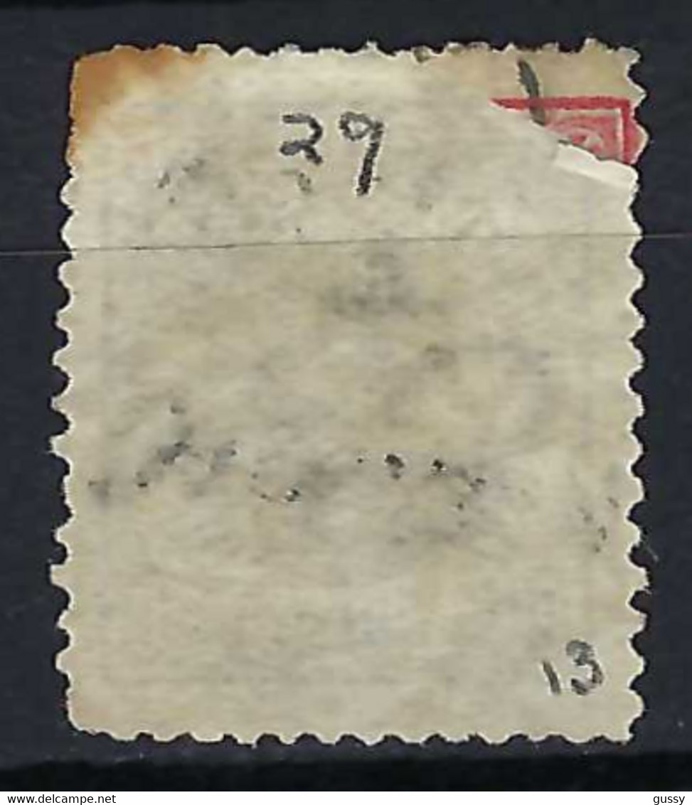 DANEMARK 1864:  Le Y&T 14, B Obl. Chiffre "182", Réparé Forte Cote - Covers & Documents